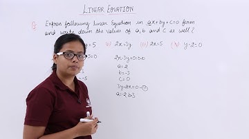 Linear Equation Solution (Class 9th Mathematics, Exercise 1)