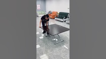 Multifunctional movable coffee table and dining table, which can be raised lowered, moved and folded