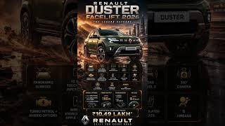 Renault Duster Facelift 2026 ⚡Official Launch | Price, Features & Specifications
