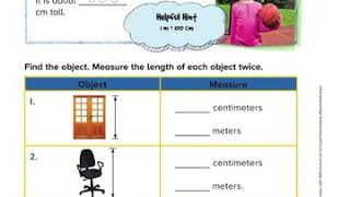 Relate Centimeters and Meters (Book)