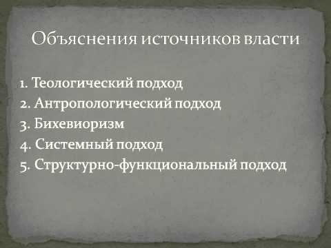 Власть понятие и виды.