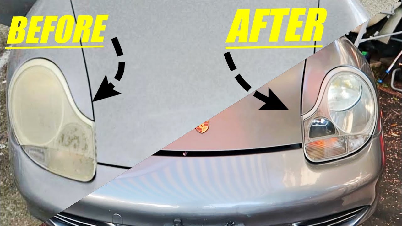 HEADLIGHT RESTORATION Mother's Mag and Aluminum Polish vs. Wet