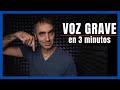 😮VOZ GRAVE en 3 minutos 😮 GARANTIZADO