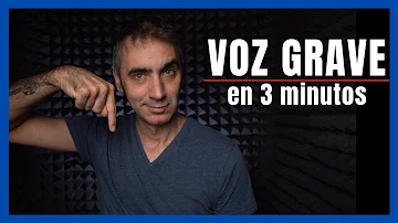 ¿Cómo se llama a alguien con voz grave?