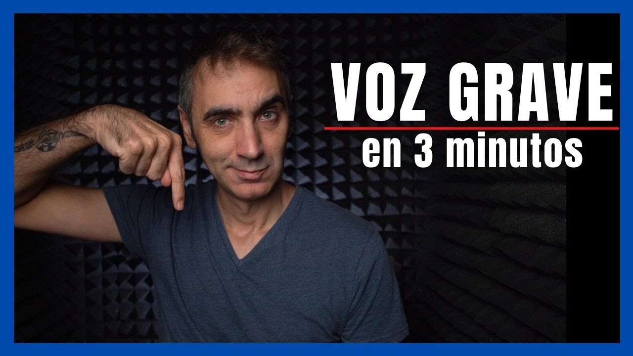😮VOZ GRAVE en 3 minutos 😮 GARANTIZADO YouTube