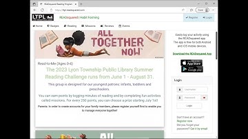 How to Sign Up for the LTPL Summer Reading Challenge