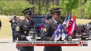 Veteran receives military tribute