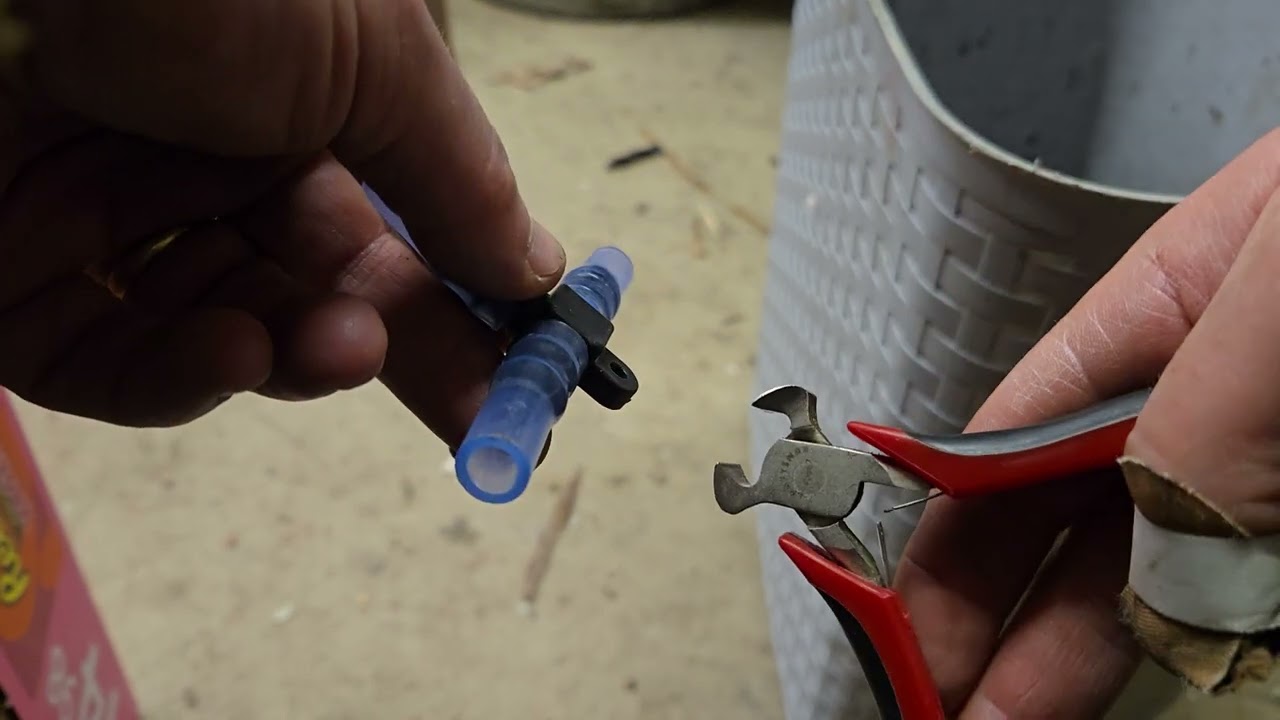 Maple Sap Cutting Off Tubing Recovering and Salvaging Fittings