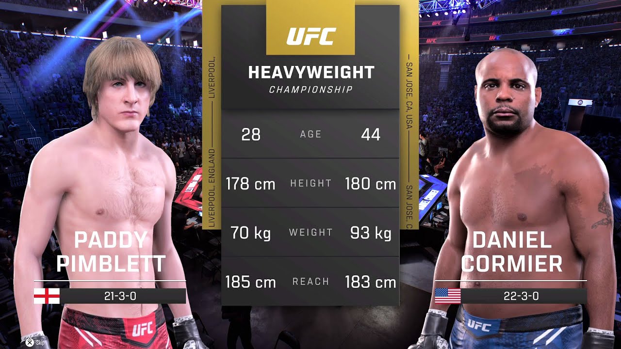 Paddy Pimblett vs Daniel Cormier Full Fight - UFC 5 Fight Night