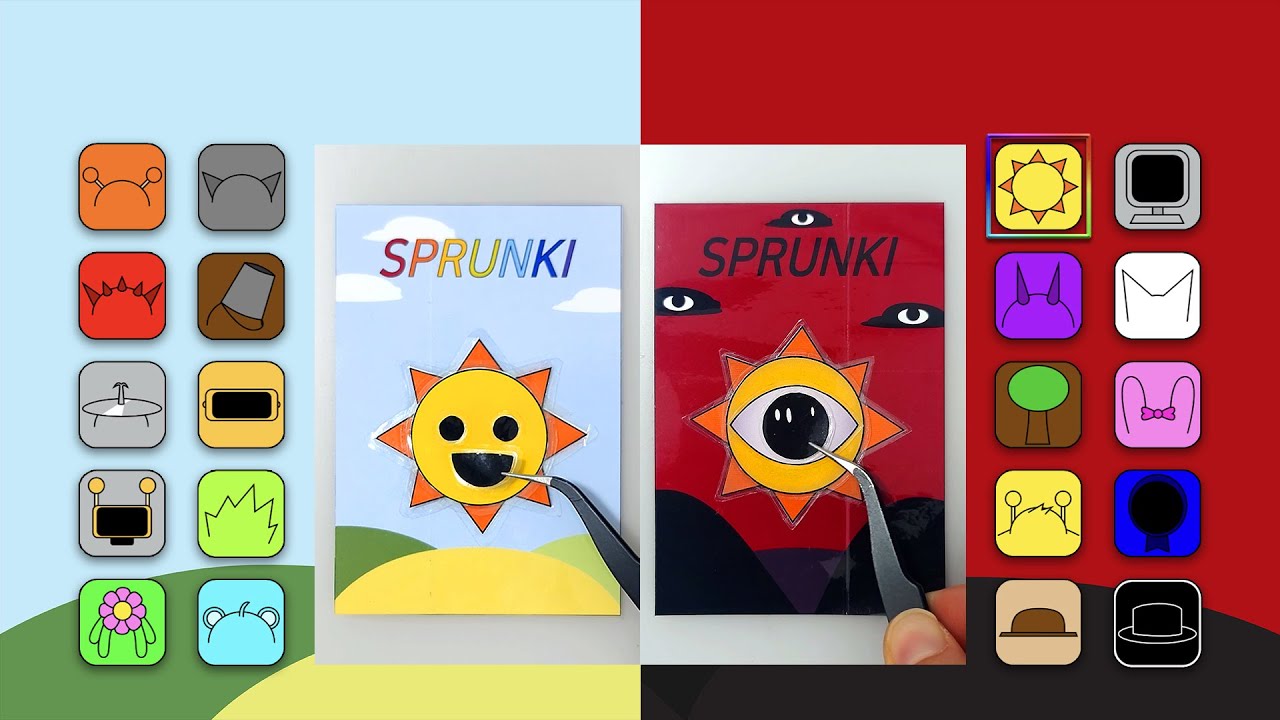 🔴🟠 SPRUNKI All 🟡🟢 모든 스프런키  #sprunki #making #game