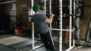 Beginner Bodyweight Row (barbell, TRX/rings, towel)