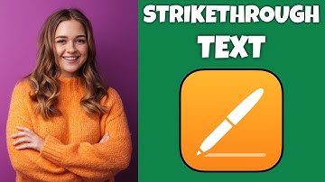 How To Strikethrough Text In Pages | Step By Step Guide - Pages Tutorial