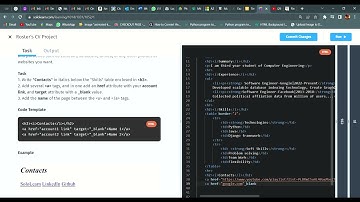 Links + Code Repo |16.1 + 16.2|HTML Basics|SOLOLEARN Answer