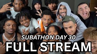 30 OCT - FAZE SUBATHON 2 DAY 30: FaZe Halloween Party, Silky Hits 100K Subs! (PART 2)