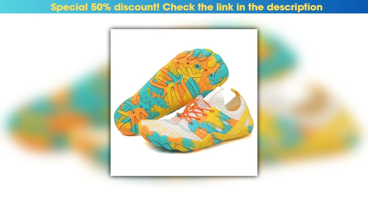 First Look New Water Shoes for Men Barefoot Quick-Dry Aqua Sock Outdoor Athletic Sport Shoes for Ka