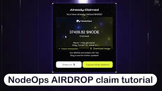 Check Your Eligibility for the NodeOps Airdrop Now | I Claimed 37,000 $NODE Tokens! 💸