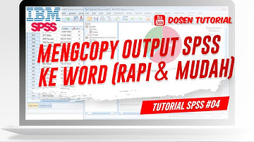 Cara mengcopy output spss ke word