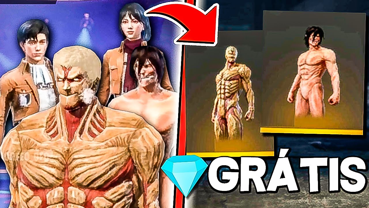 Garena Free Fire lança evento com skins de Attack on Titan - GKPB