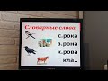 Русский язык 1 класс.  Удвоенный согласный