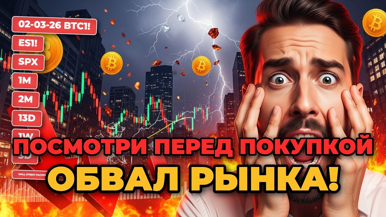 02-03-26 BTC1!🔴 ES1!🔴 SPX🔴 1M🔴 2M🔴 13D🔴 1W🔴 3D🔴 Wall Street распределяет ритейлу! Покупать страшно!