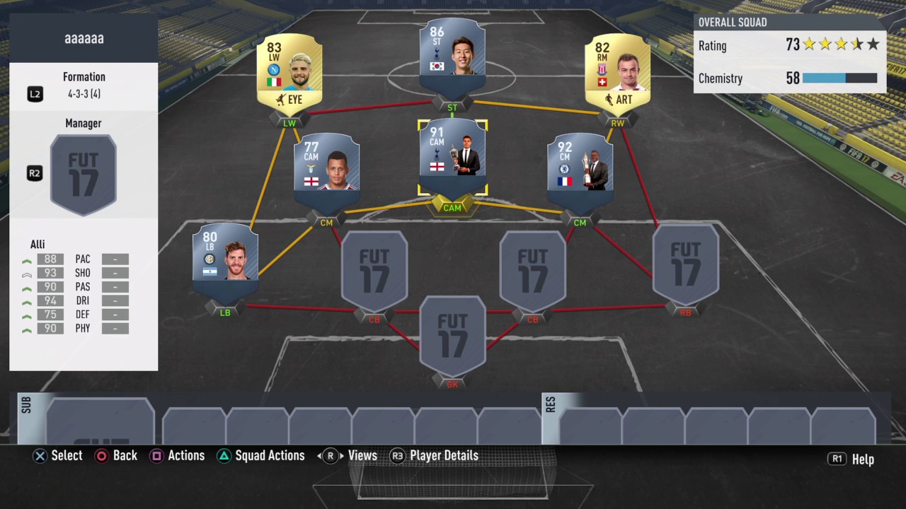 The best calcio a and pl hybrid fut champions squad