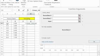 Spline Interpolations in Microsoft Excel For Free with SRS1 Cubic Spline for Excel screenshot 3