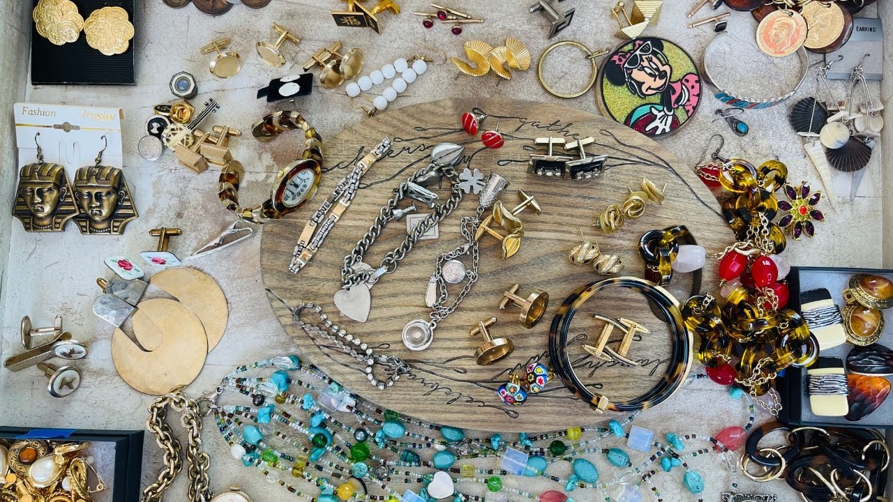 Jewelry Auction Haul Unboxing, Napier, Monet, Swank, Cufflinks, Clip On Earrings, What Sold