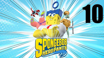SpongeBob HeroPants - Walkthrough Part 10 - Prehistory: Level 10 (Squidward T-Rex Boss Fight)