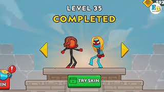 Fire and water Stickman 2 : animation gameplay, walkthrough Game, Android ,ios #ENJOYGAMERZ screenshot 4