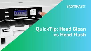 QuickTip: Head Clean vs Head Flush on Your Sawgrass Printer