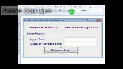 Reverse string in VB NET .