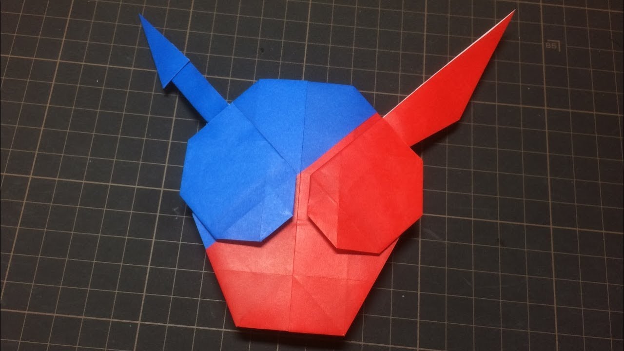 ビルドおりがみ 仮面ライダービルド ラビットタンクフォームの折り紙 Origami Kamen Rider Mask Youtube