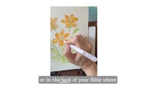 How to Study the Bible with Watercolor.