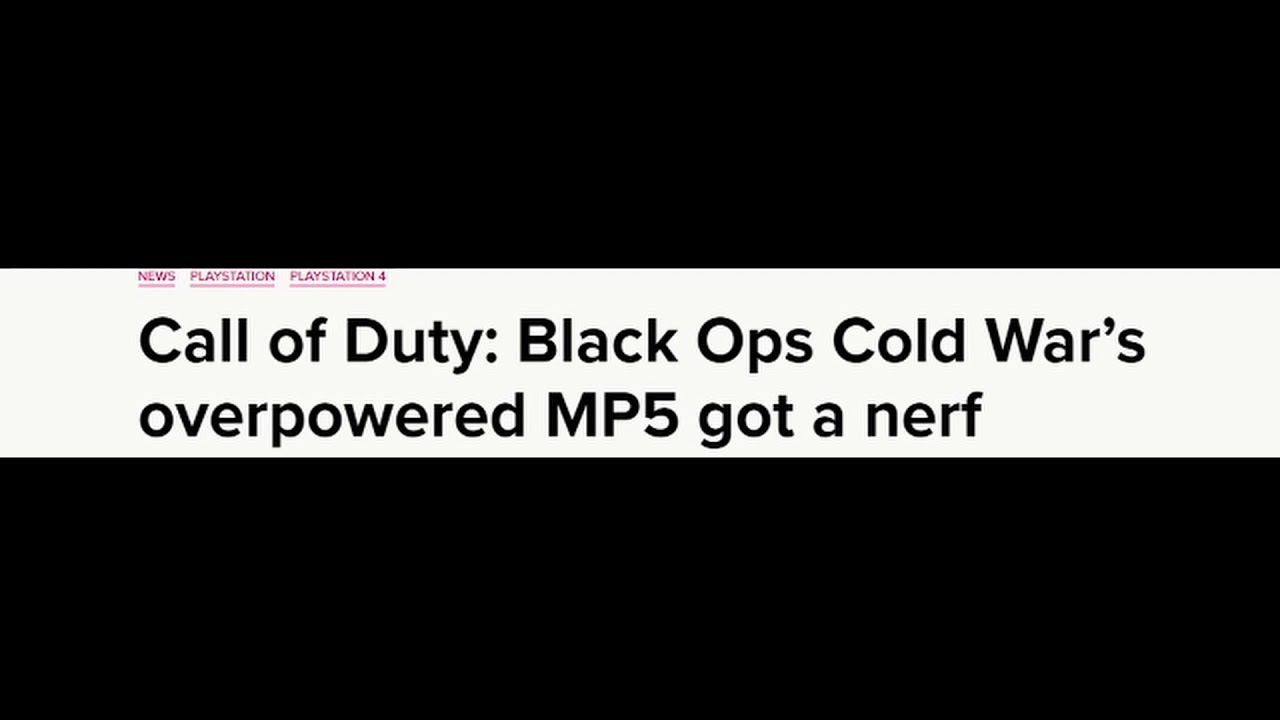 Call of Duty: Cold War Mp5 Nerf xdddd