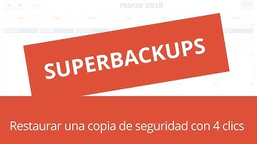 Cómo restaurar una copia de seguridad en Webempresa con SuperBackups