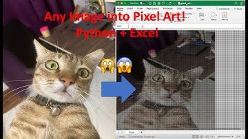Turn any image into Pixel Art using Python and MS Excel!