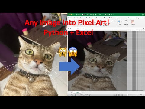 Turn any image into Pixel Art using Python and MS Excel!