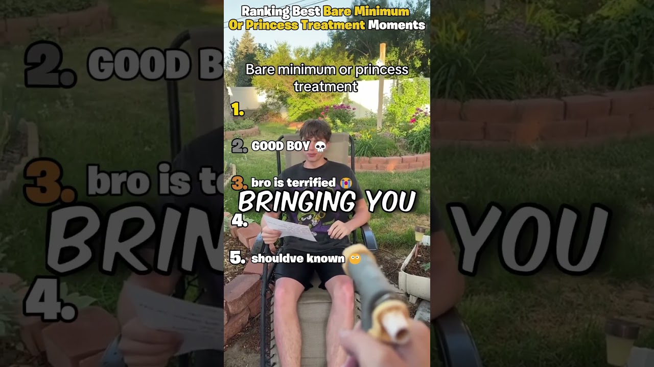 Ranking Best Bare Minimum Or Princess Treatment Moments