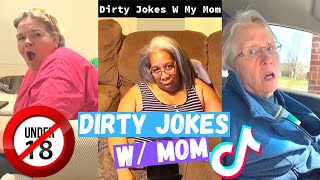 EXTREME Dirty Jokes w/ Mom on Tiktok - DO NOT TRY at Home #3 😝😂 screenshot 2