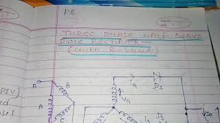 3 phase HW rectifier derivation ( part-4)