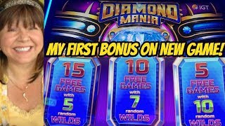 I DID IT! FINALLY  A WILD BONUS ON NEW DIAMOND MANIA SLOT
