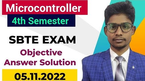 Answer Key SBTE EXAM -2022 || Microcontroller MCQ Solution ||4th Sem || Guessing Questions टकरा गया