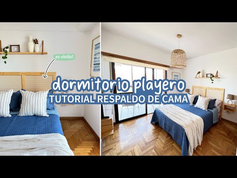 Dormitorio playero + tutorial del Respaldo con Falsa esterilla | Proyecto Costa - Capítulo 2