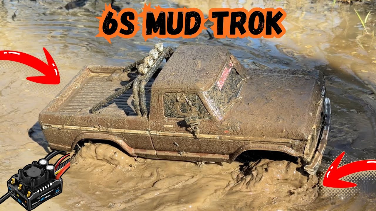 6s Traxxas TRX4 Mud Slinging! 