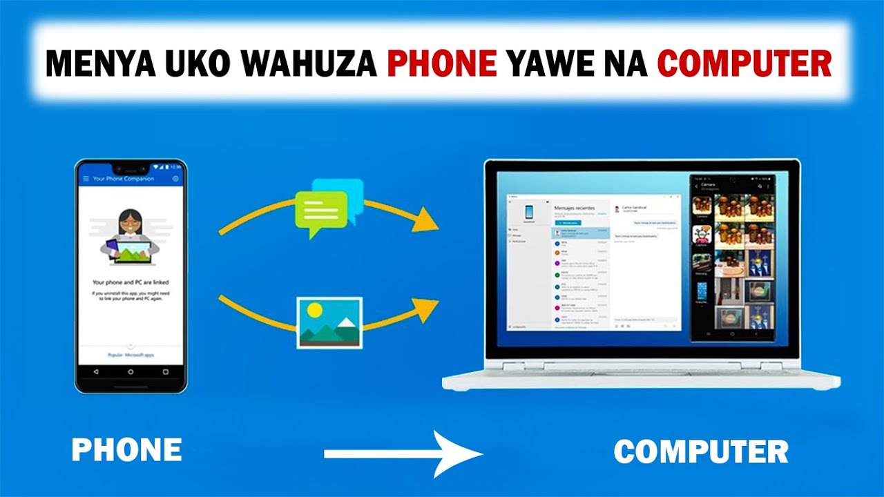 DORE UKO WAHUZA PHONE NA COMPUTER YAWE/COCY YOUR PHONE TO PC