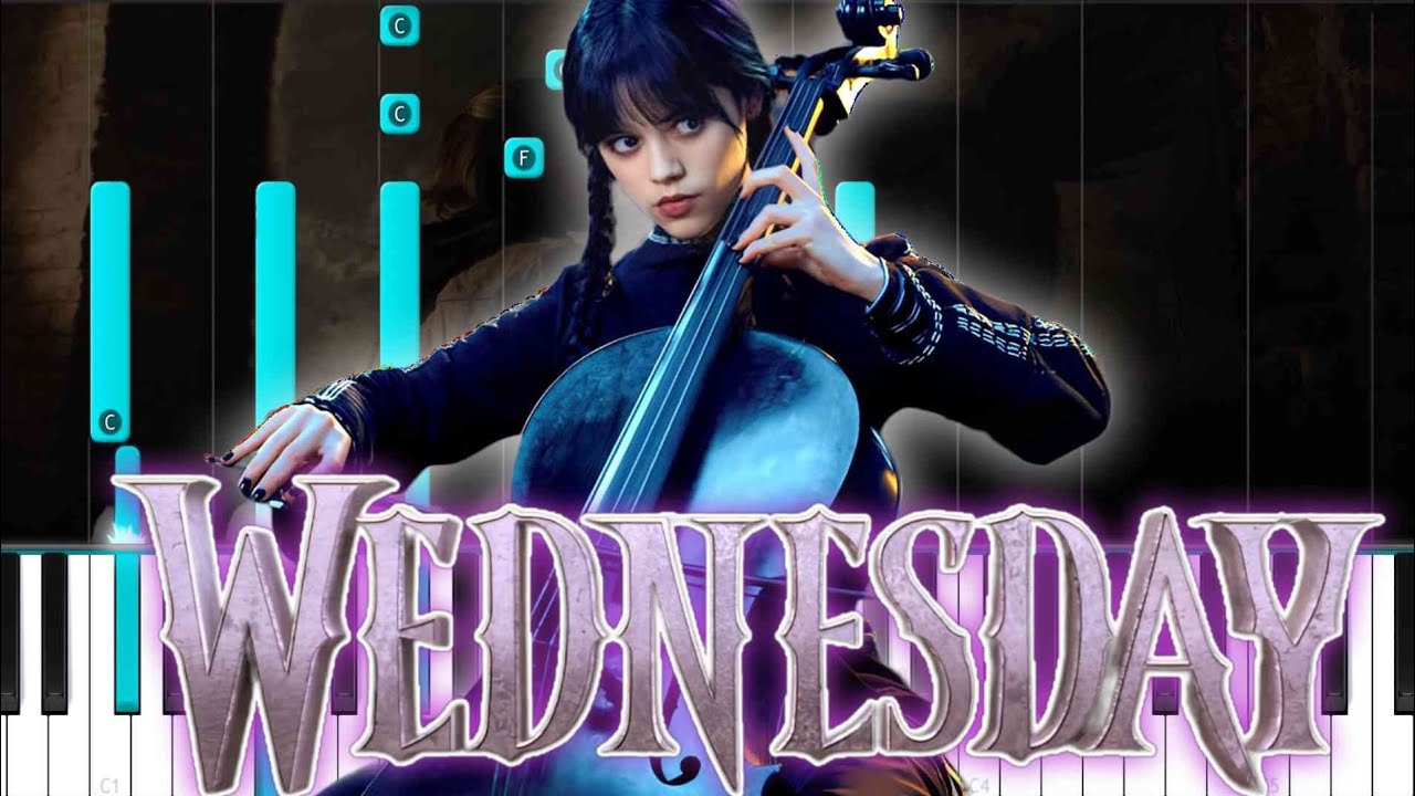 Wednesday Addams Paint It Black Soundtrack Piano Easy YouTube