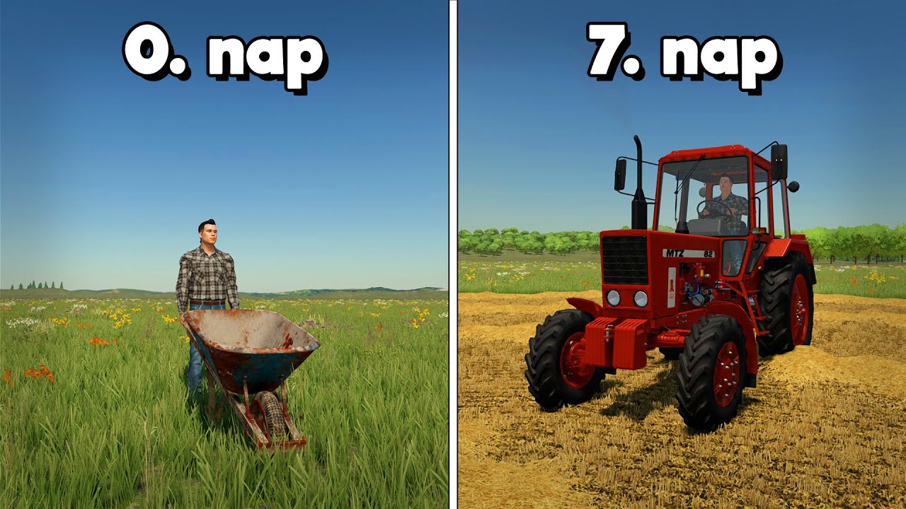 Végre MTZ! | 24 napot töltöttem az Alföldi pusztaságban! | Farming Simulator 22 Timelapse