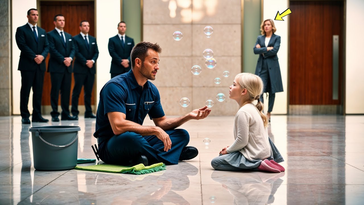 Single Dad Janitor Blew Bubbles to Calm a Girl in Crisis — Unaware Her  Billionaire Mom Was Watching