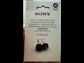 EP-NI1000 Sony Eartips Unbox