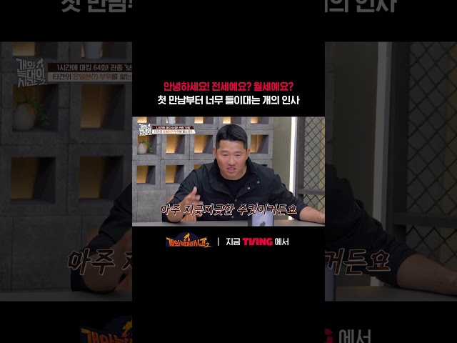 오지랖이 상당히 넓은 편????ㅣTVINGㅣ#개와늑대의시간2